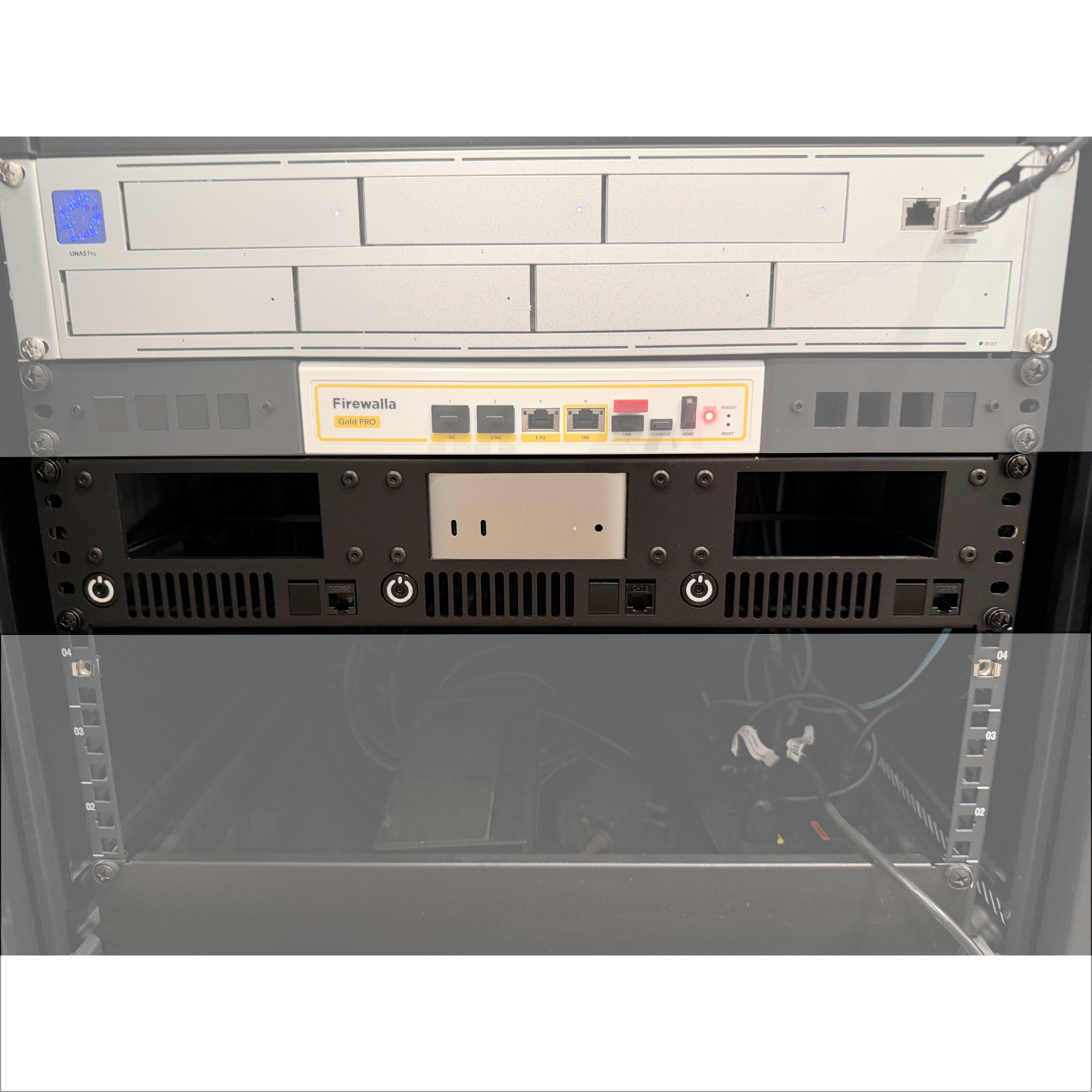 Unit installed in standard 19