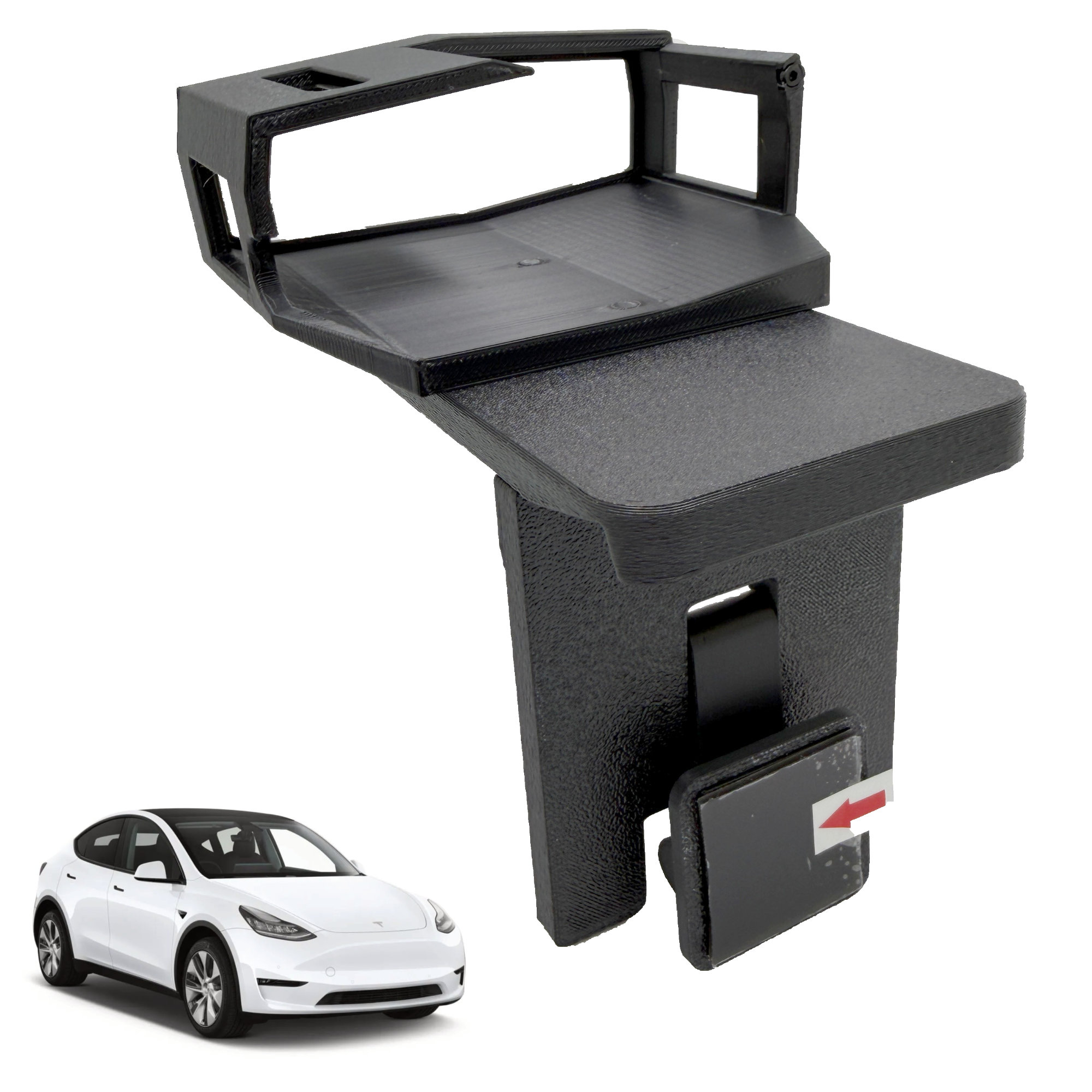 Product photo of the Bartallama3D™ Radar Holder for Uniden R8/R8W compatible with Telsa Vehicles