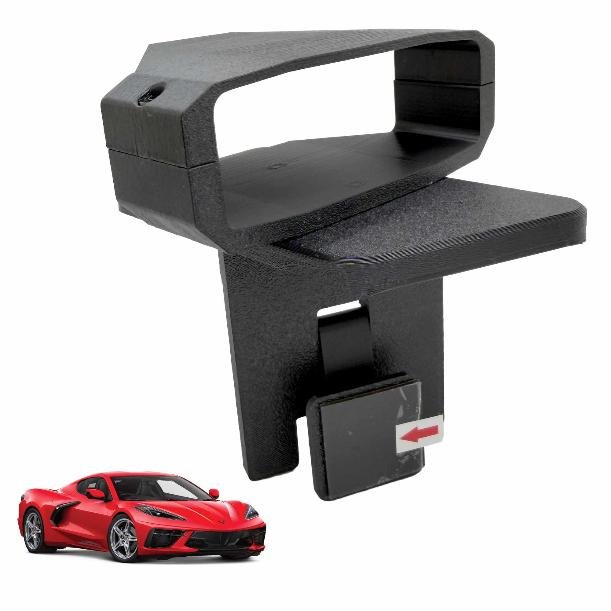 photo of Bartallama3D™ Radar Holder for Escort Redline 360c compatible with C8 Corvette
