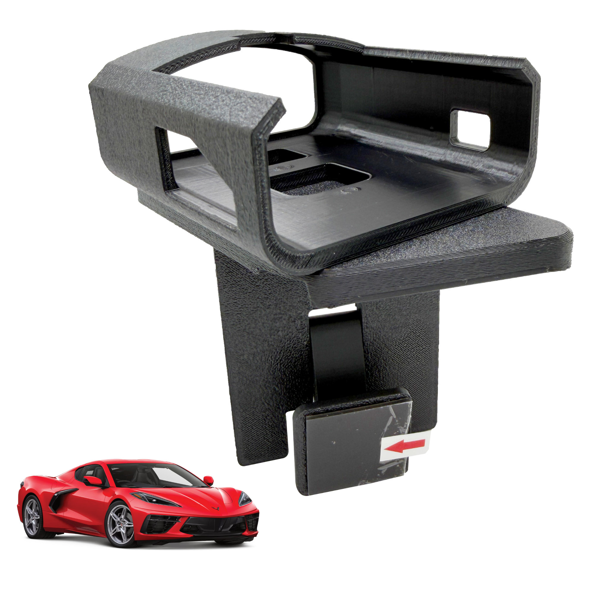 photo of Bartallama3D™ Radar Holder for Uniden R1 or R3 compatible with C8 Corvette
