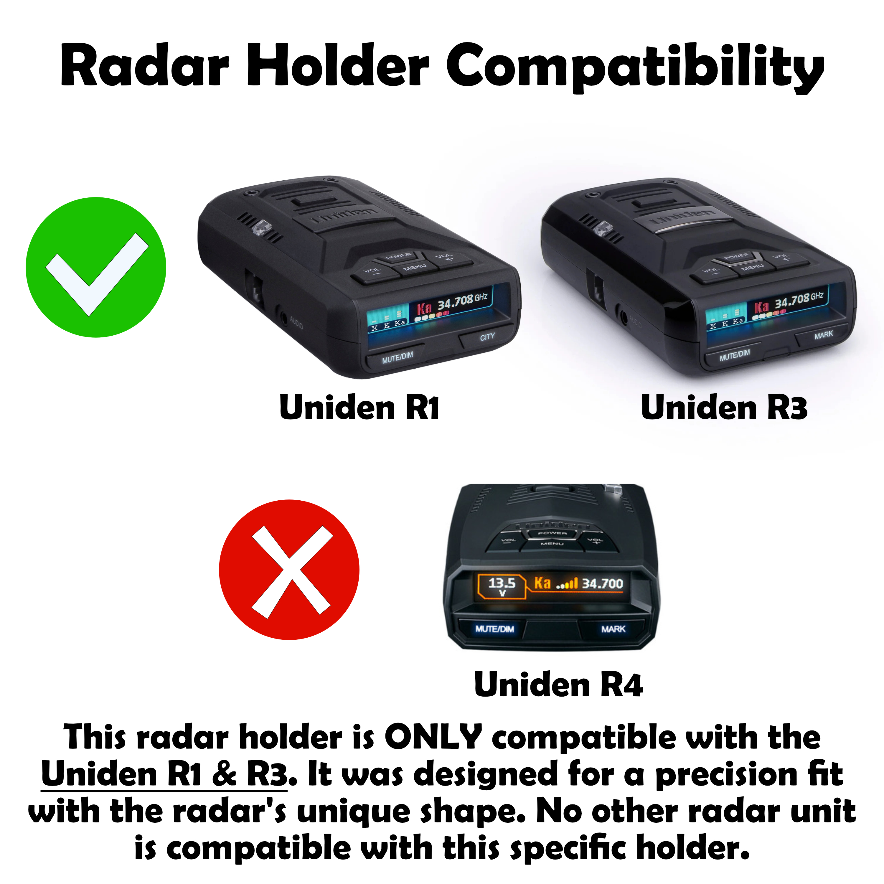 Radar Compatibility table