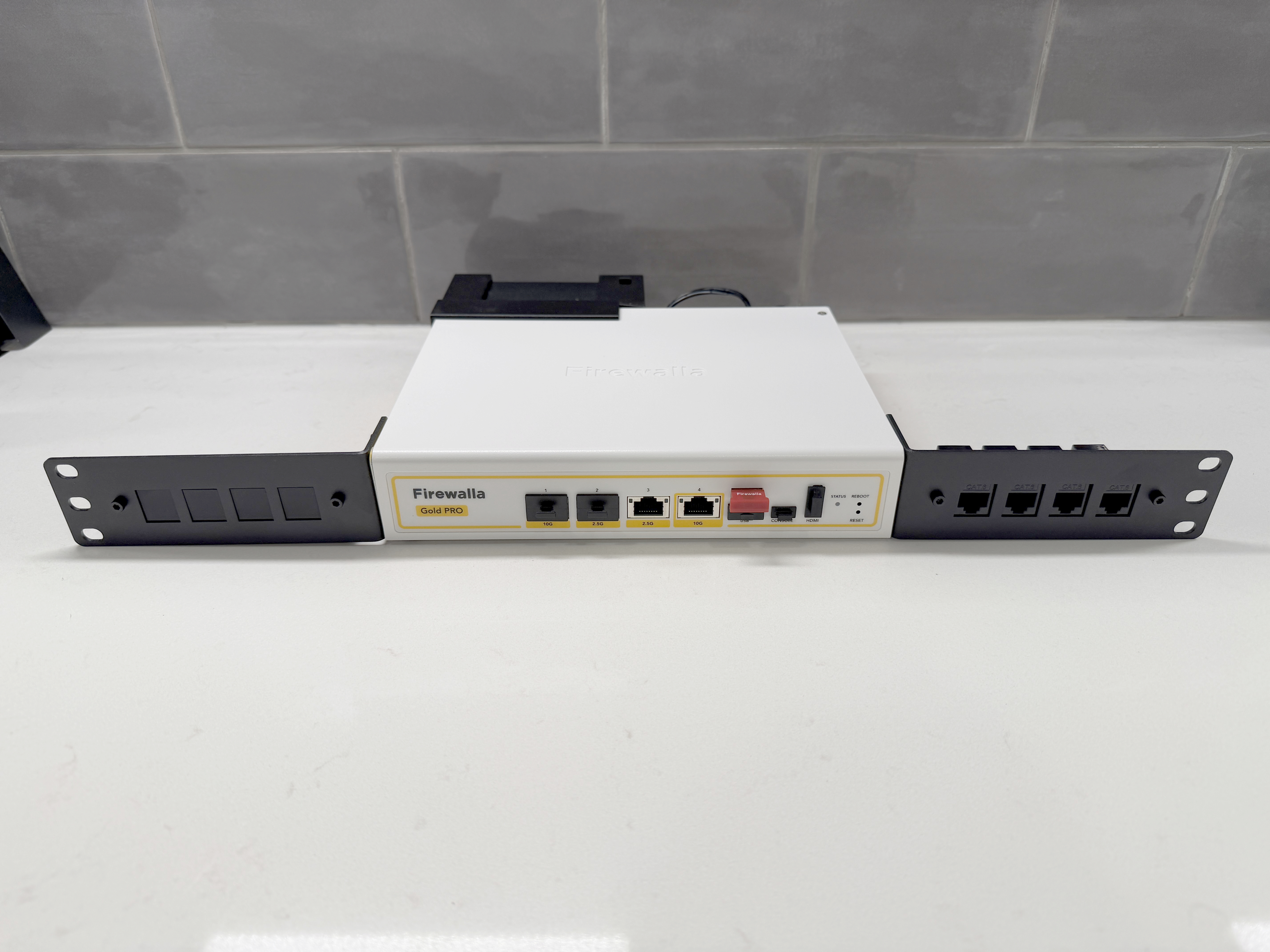 Top view of the assembled unit