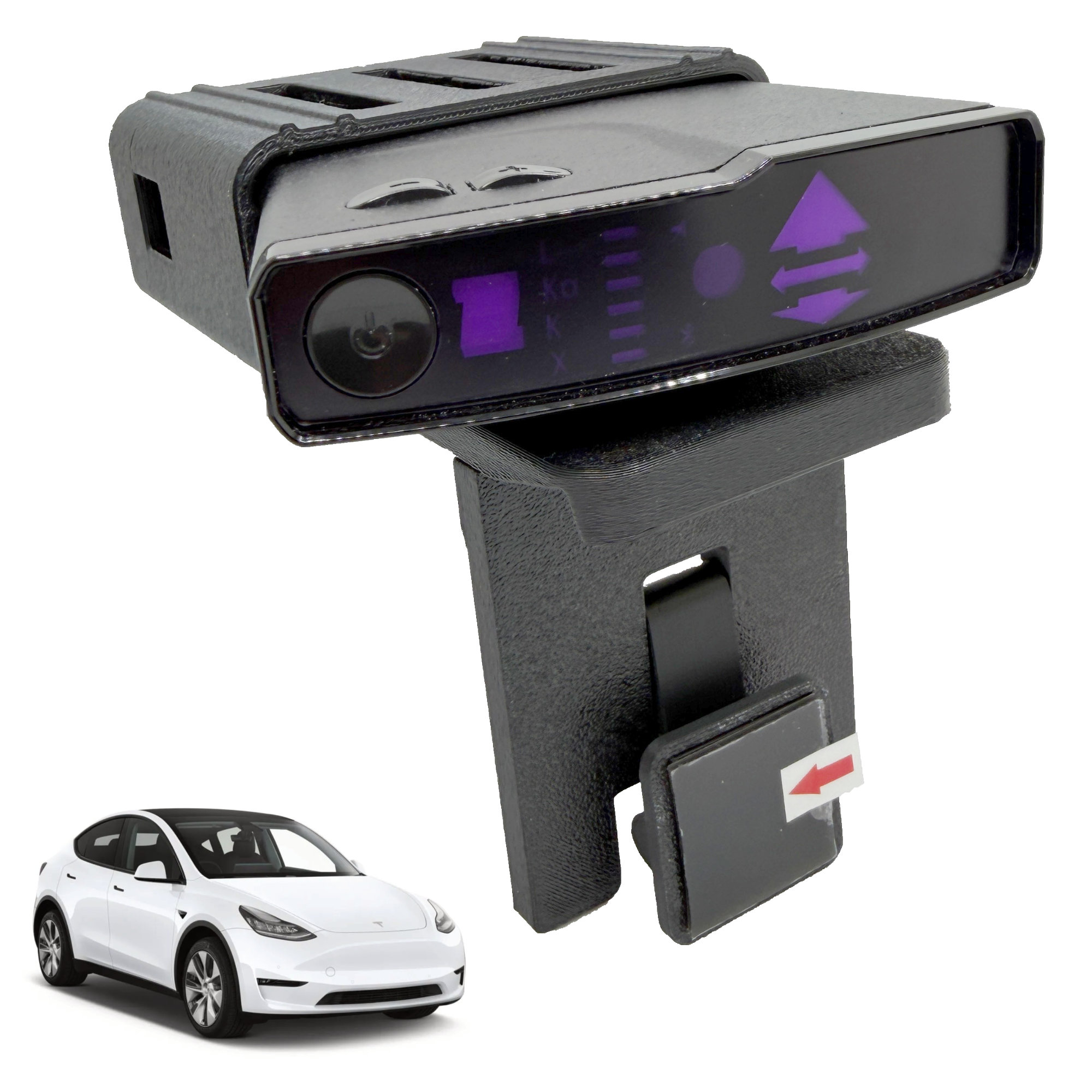Product photo of the Bartallama3D™ Radar Holder for Valentine One 2nd Generation compatible with Tesla Vehicles
