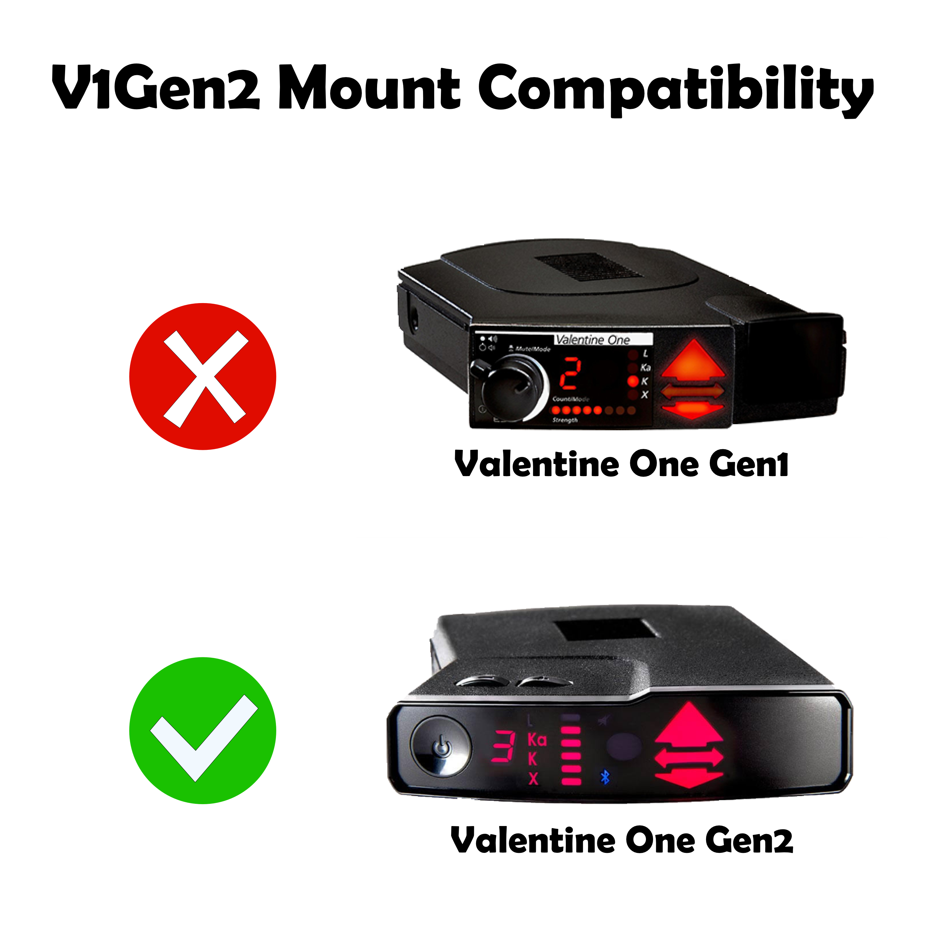 This unit is only compatible with the Valentine One 2nd Generation radar unit