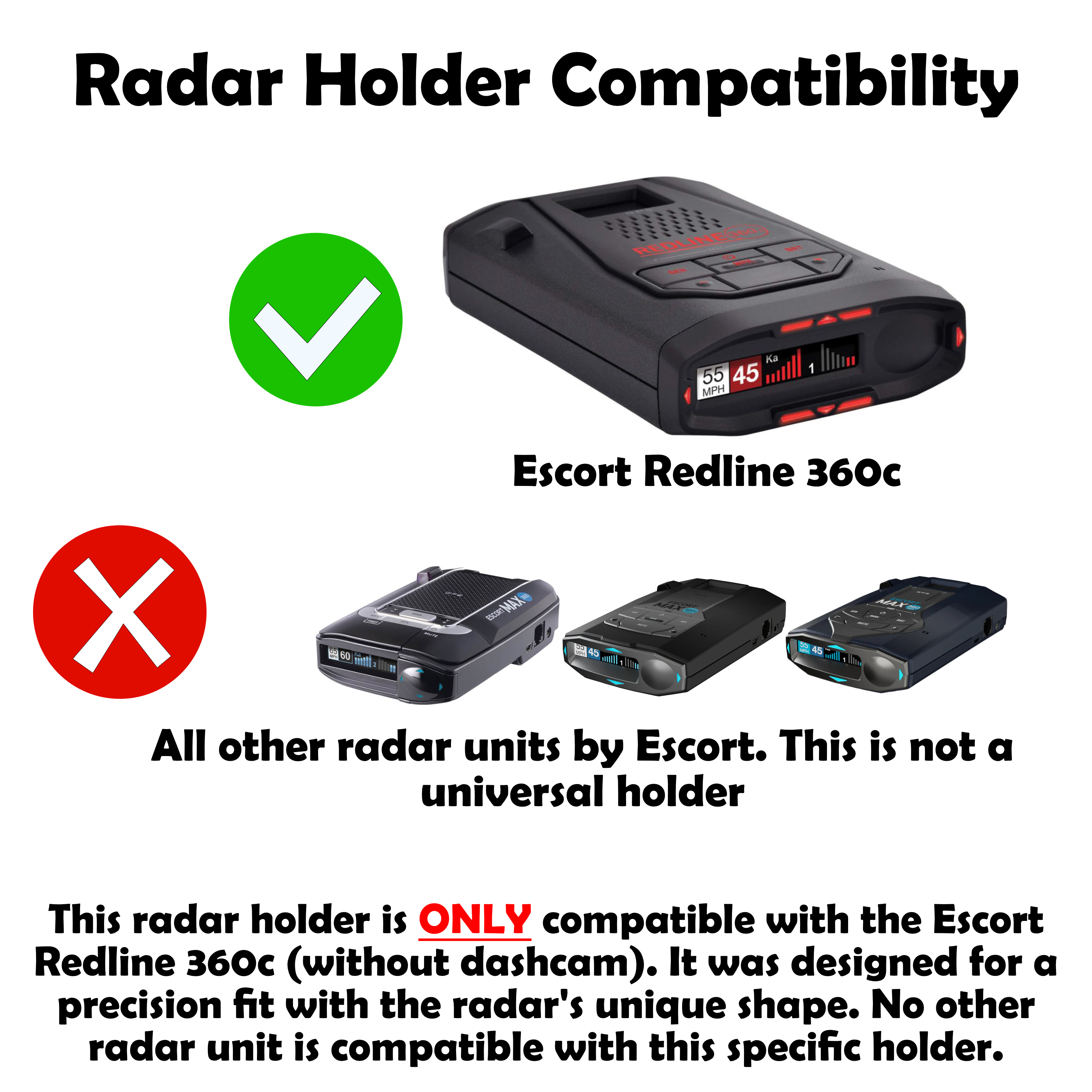 Radar Compatibility table